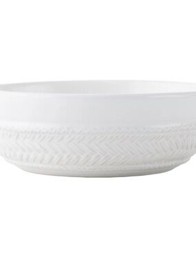 Juliska White Textured Herringbone Ceramic bowls-set of 2